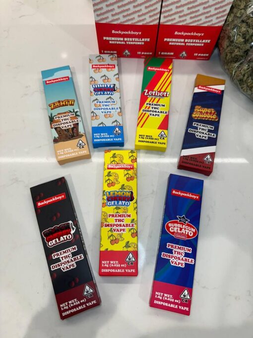 BackPackBoyz Disposable Pure Potency, Premium Quality live resin jars for sale in stock, Buy Boxboyz disposable vape carts for sale in stock