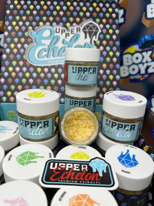 Upper Echelon Premium Extracts available for sale in stock, Buy purple truffle cake strain, rainbow colorful weed strains, boxx cake strain in stock